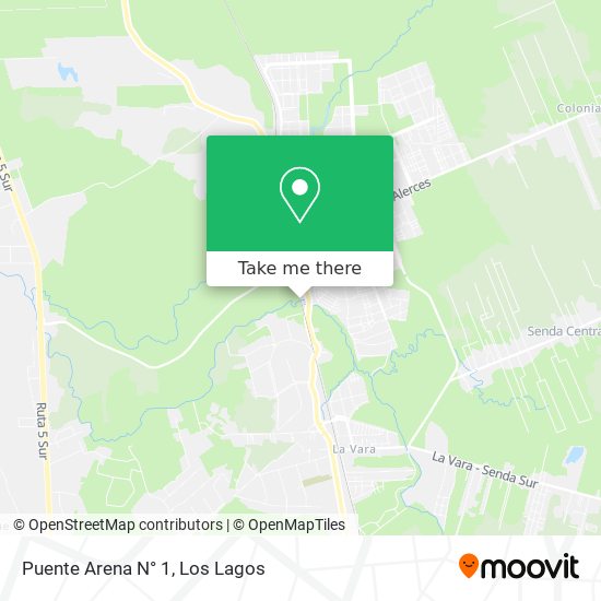 Mapa de Puente Arena N° 1