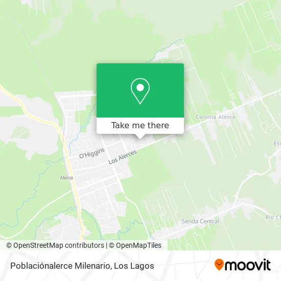 Poblaciónalerce Milenario map