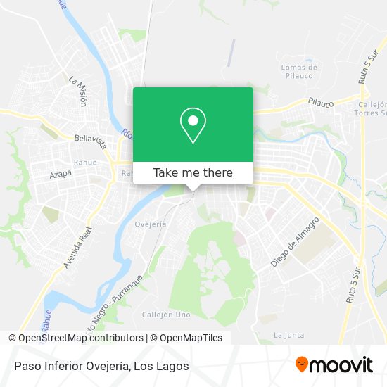 Mapa de Paso Inferior Ovejería