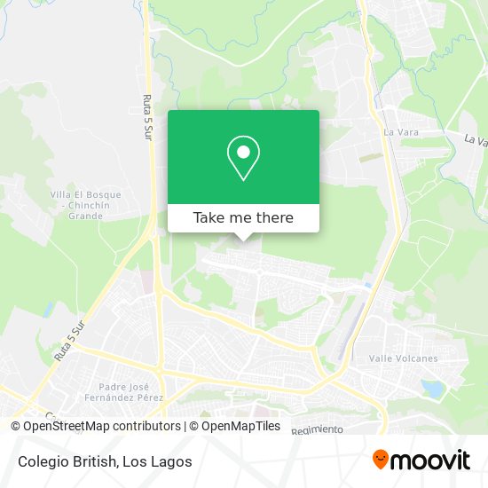 Mapa de Colegio British