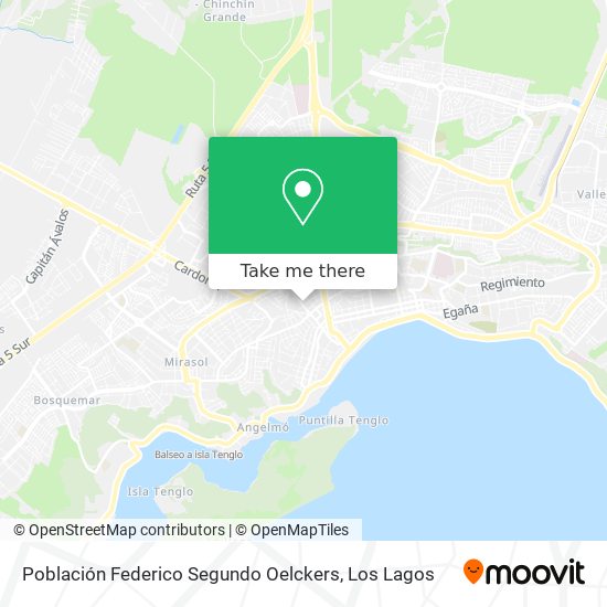 Población Federico Segundo Oelckers map