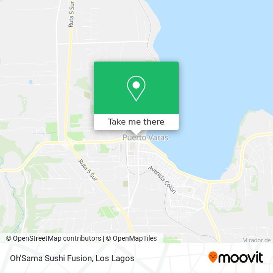 Mapa de Oh'Sama Sushi Fusion