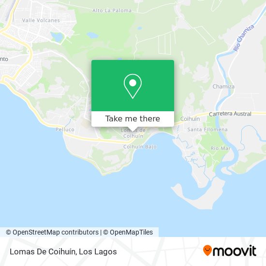 Lomas De Coihuín map