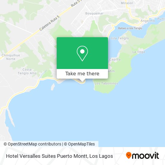 Hotel Versalles Suites Puerto Montt map