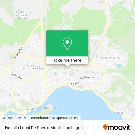Mapa de Fiscalía Local De Puerto Montt
