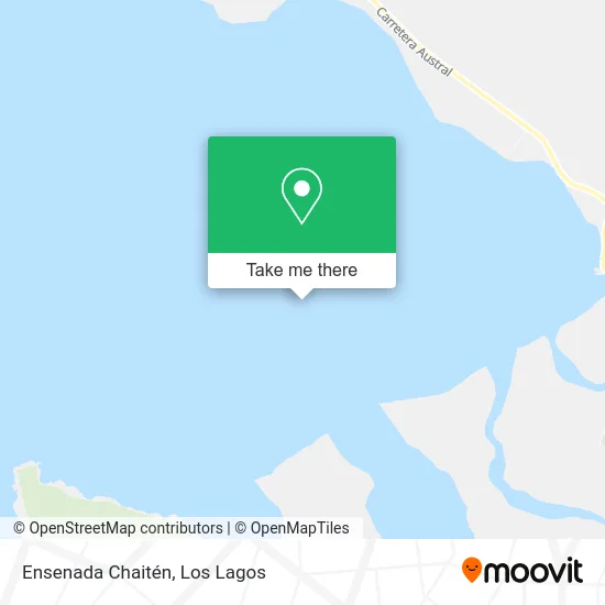 Ensenada Chaitén map