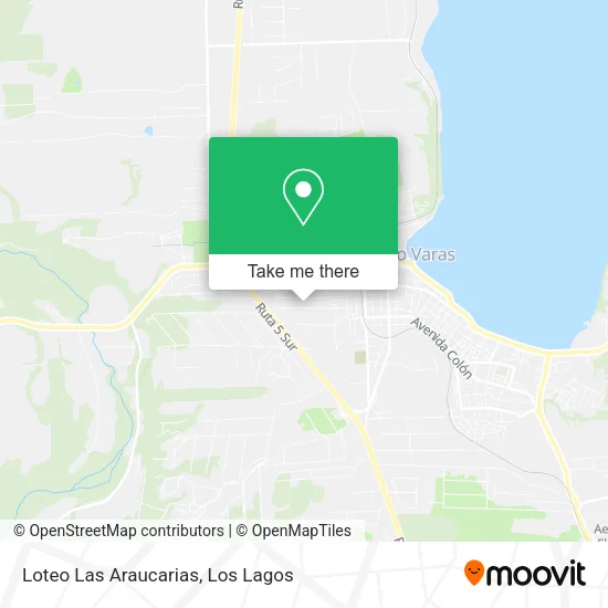 Loteo Las Araucarias map