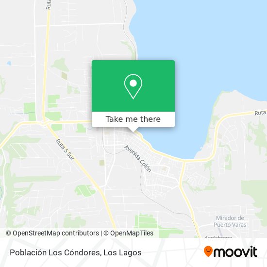 Población Los Cóndores map