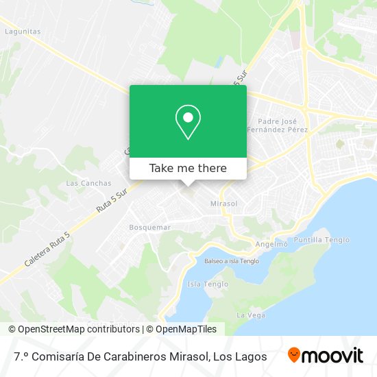Mapa de 7.º Comisaría De Carabineros Mirasol