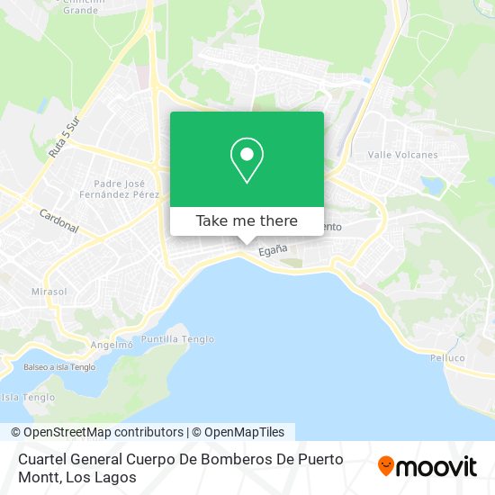 Mapa de Cuartel General Cuerpo De Bomberos De Puerto Montt