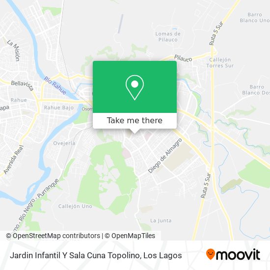 Mapa de Jardin Infantil Y Sala Cuna Topolino