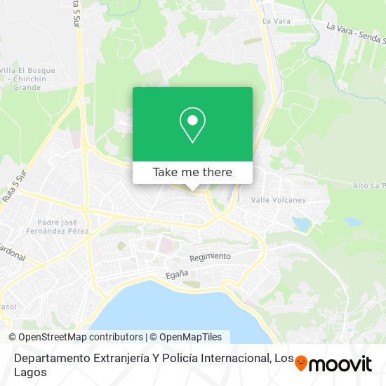 Departamento Extranjería Y Policía Internacional map