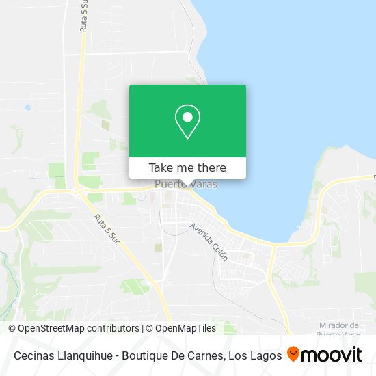 Mapa de Cecinas Llanquihue - Boutique De Carnes