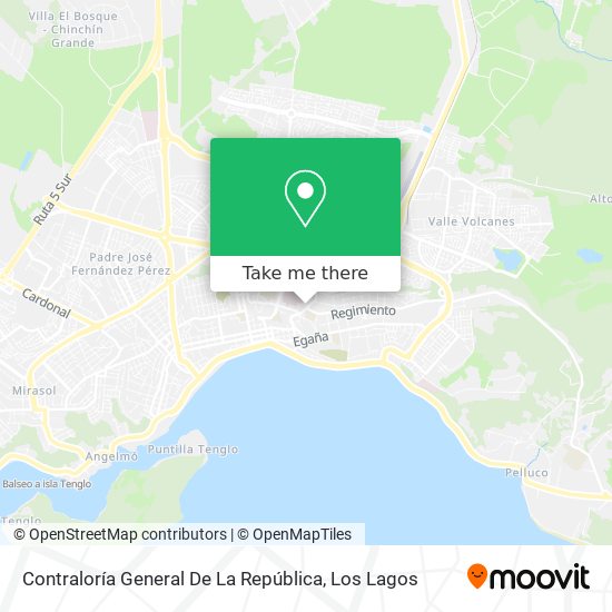 Mapa de Contraloría General De La República