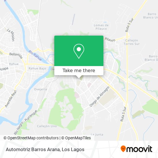 Mapa de Automotriz Barros Arana