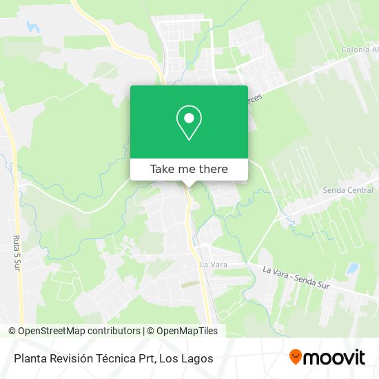 Planta Revisión Técnica Prt map