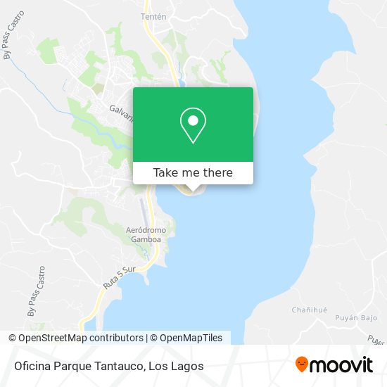 Oficina Parque Tantauco map