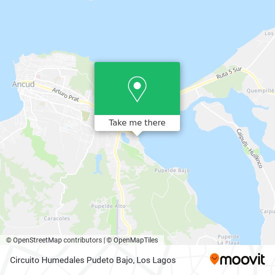 Circuito Humedales Pudeto Bajo map