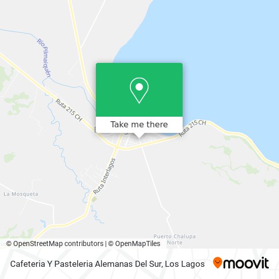 Cafeteria Y Pasteleria  Alemanas Del Sur map