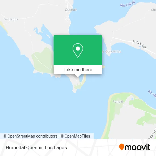 Humedal Quenuir map
