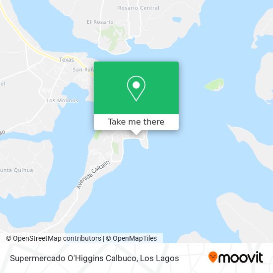 Mapa de Supermercado O'Higgins Calbuco