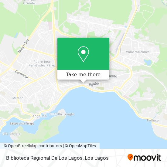 Mapa de Biblioteca Regional De Los Lagos