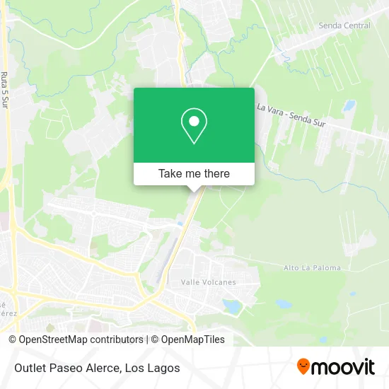 Mapa de Outlet Paseo Alerce