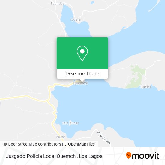 Mapa de Juzgado Policia Local Quemchi