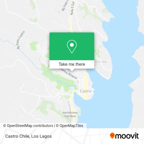 Castro Chile map