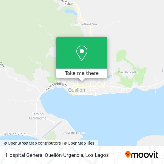 Hospital General Quellón-Urgencia map