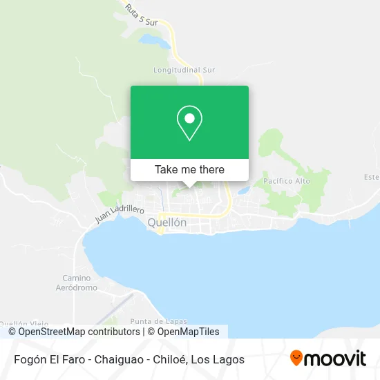 Fogón El Faro - Chaiguao - Chiloé map