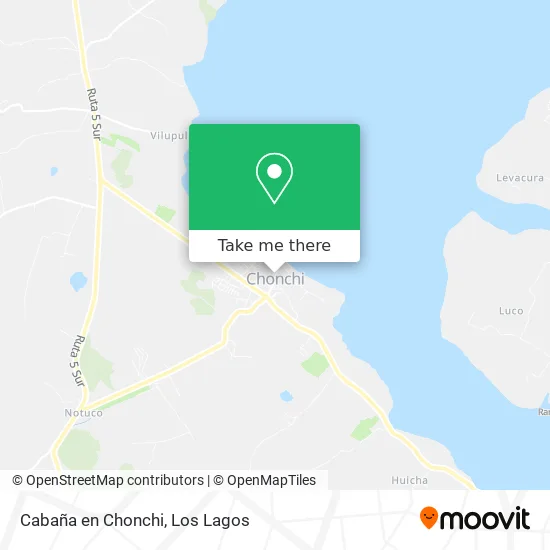 Cabaña en Chonchi map