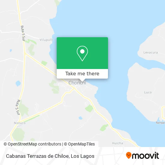 Cabanas Terrazas de Chiloe map