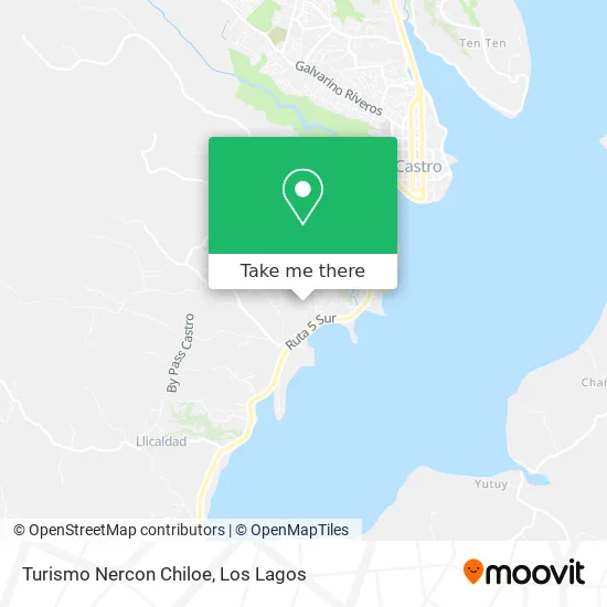 Turismo Nercon Chiloe map