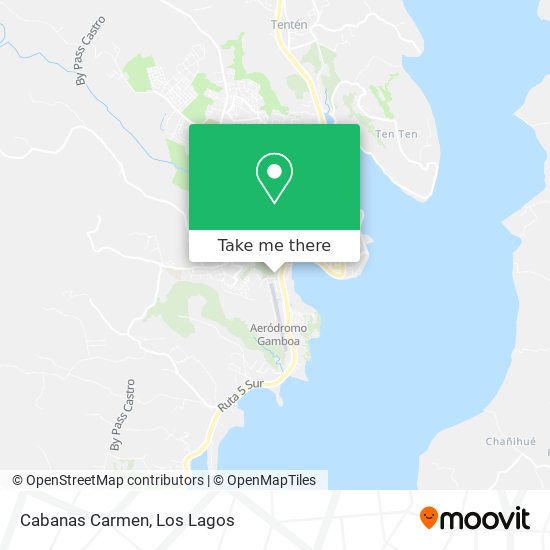 Cabanas Carmen map