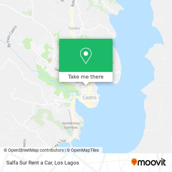 Mapa de Salfa Sur Rent a Car