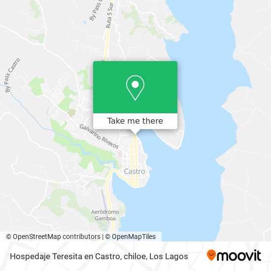 Hospedaje Teresita en Castro, chiloe map