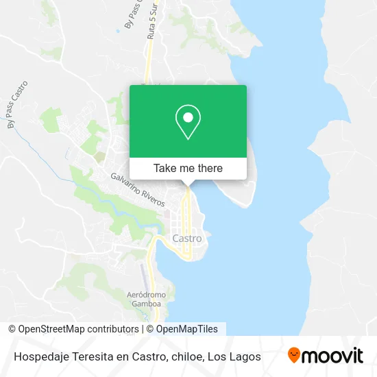 Mapa de Hospedaje Teresita en Castro, chiloe