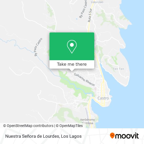 Mapa de Nuestra Señora de Lourdes
