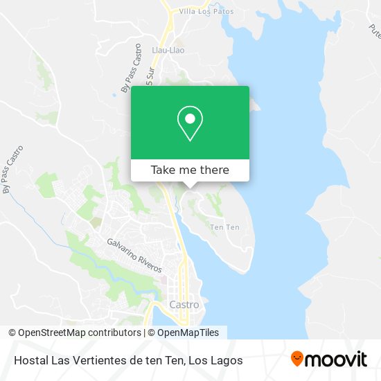 Mapa de Hostal Las Vertientes de ten Ten