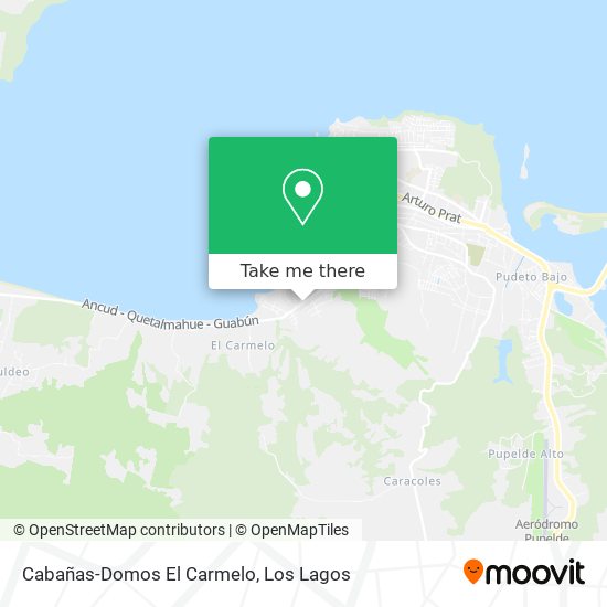 Cabañas-Domos El Carmelo map