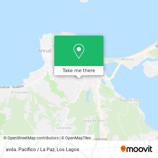 Mapa de avda. Pacífico / La Paz