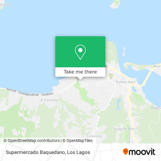 Mapa de Supermercado Baquedano