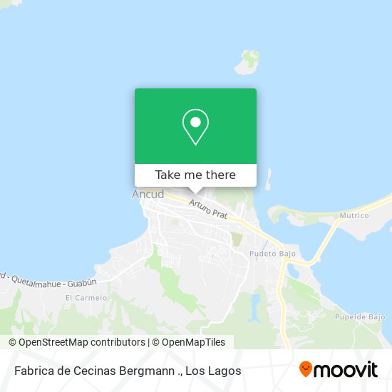 Mapa de Fabrica de Cecinas Bergmann .