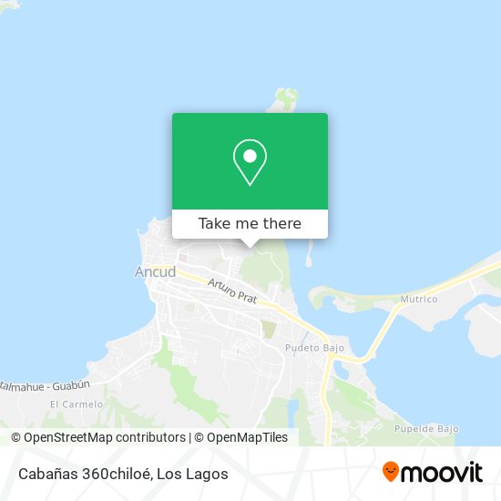 Cabañas 360chiloé map
