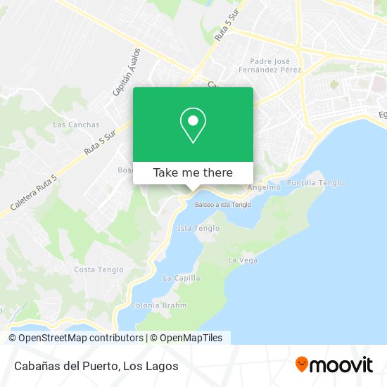 Mapa de Cabañas del Puerto
