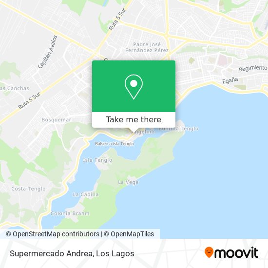 Mapa de Supermercado Andrea