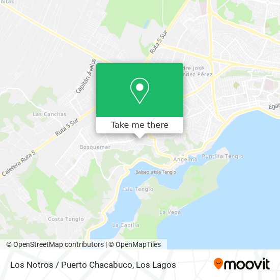 Los Notros / Puerto Chacabuco map