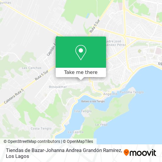 Tiendas de Bazar-Johanna Andrea Grandón Ramírez map