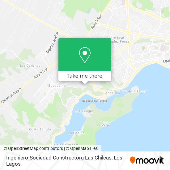Mapa de Ingeniero-Sociedad Constructora Las Chilcas